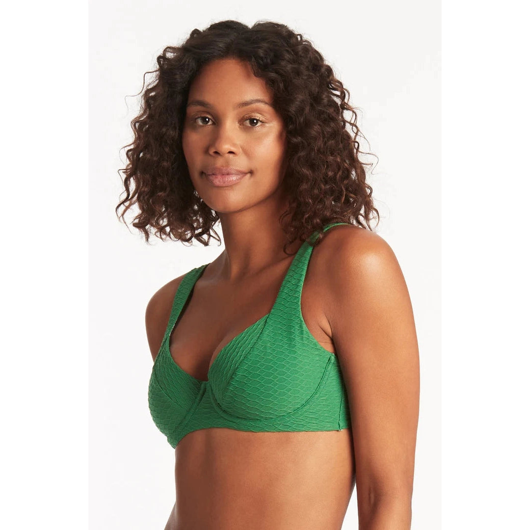 Honeycomb C/D Cup Underwire Top-Sealevel-1000 Palms