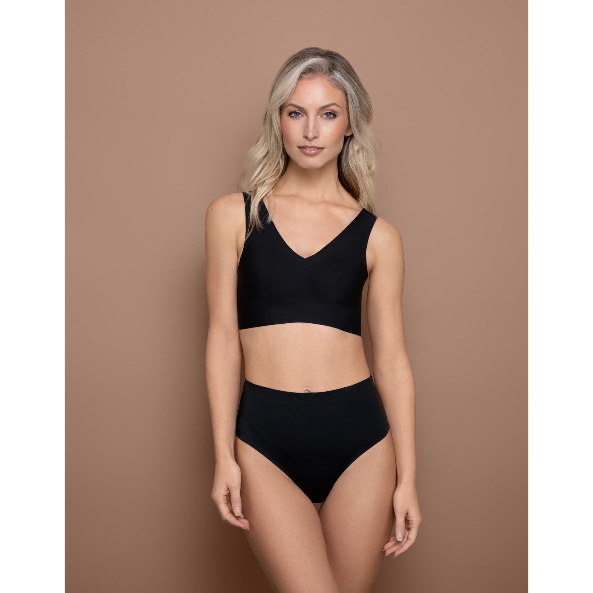 Invisible Mid Waist Thong-Bye Bra-1000 Palms