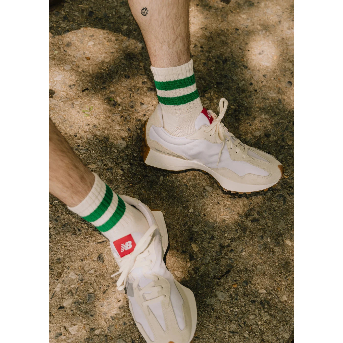 The Mono Stripe Quarter Crew-American Trench-1000 Palms