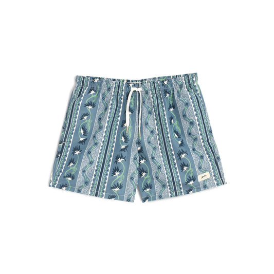 Botanical Stripe Swim Trunk-Bather-1000 Palms