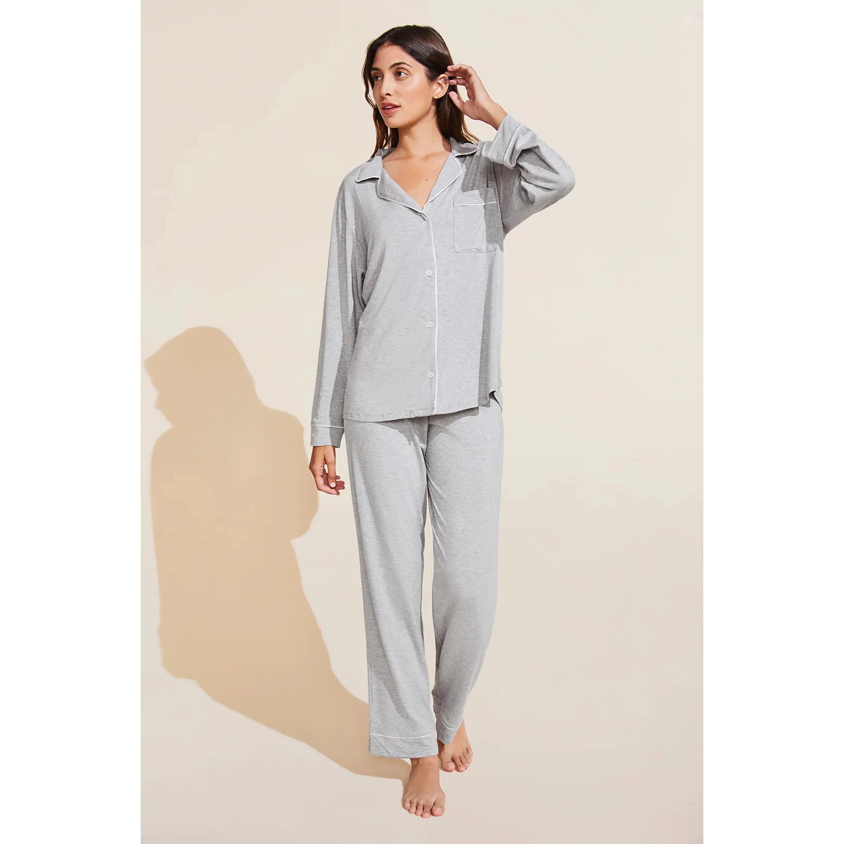 Gisele - The Long PJ Set-eberjey-1000 Palms