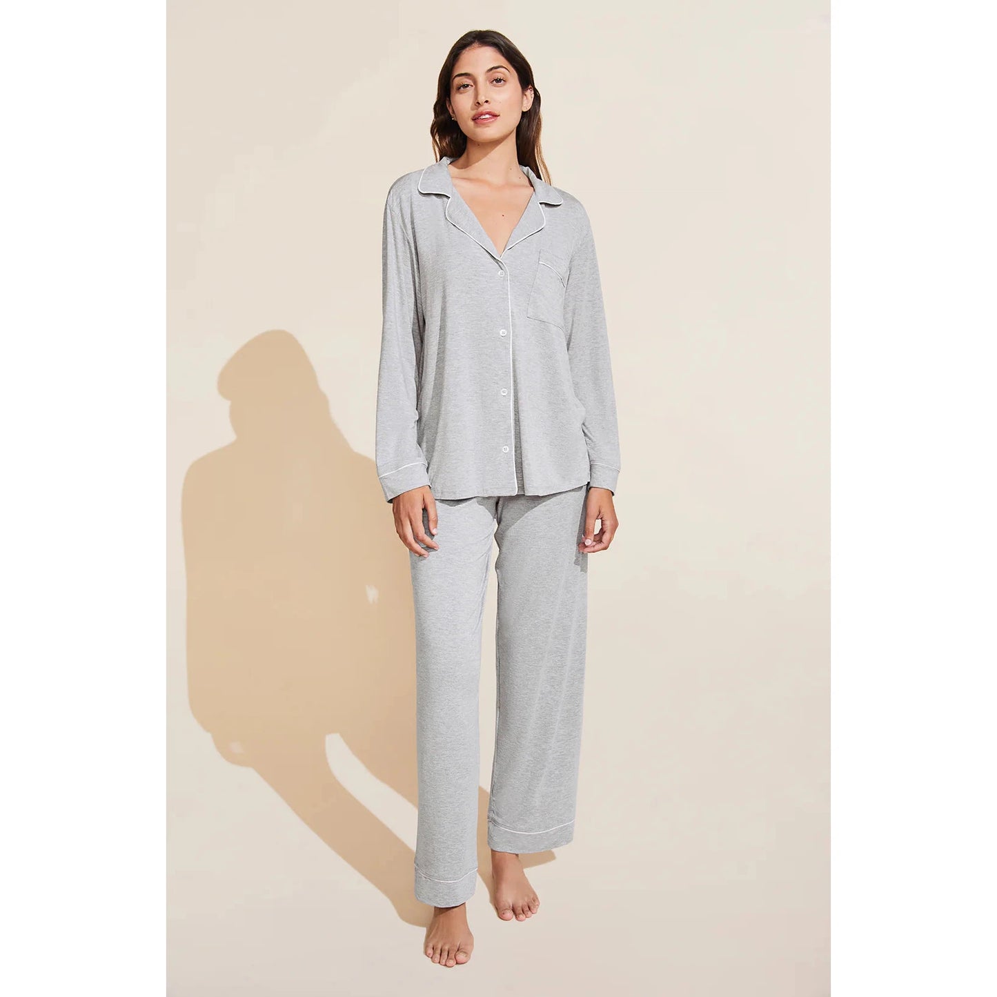 Gisele - The Long PJ Set-eberjey-1000 Palms