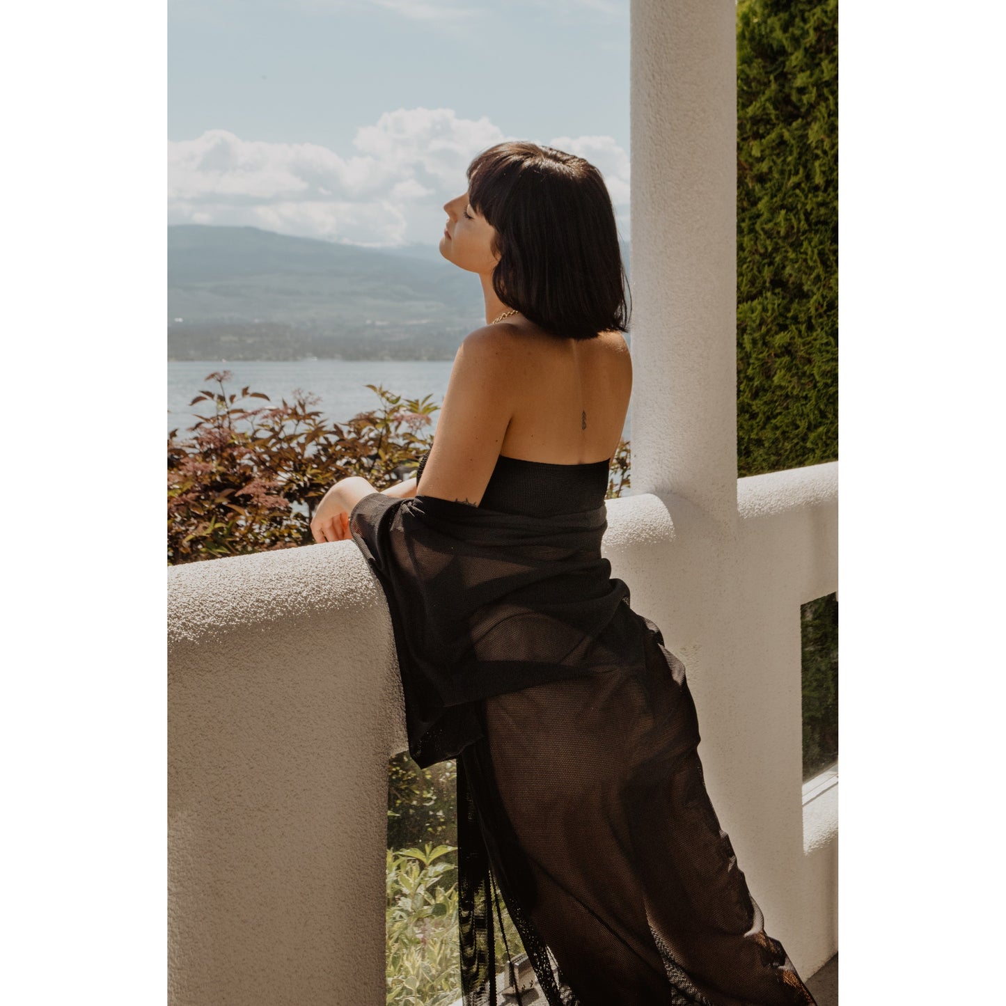 Mesh Kimono With Pockets-Sunset Vibes-1000 Palms