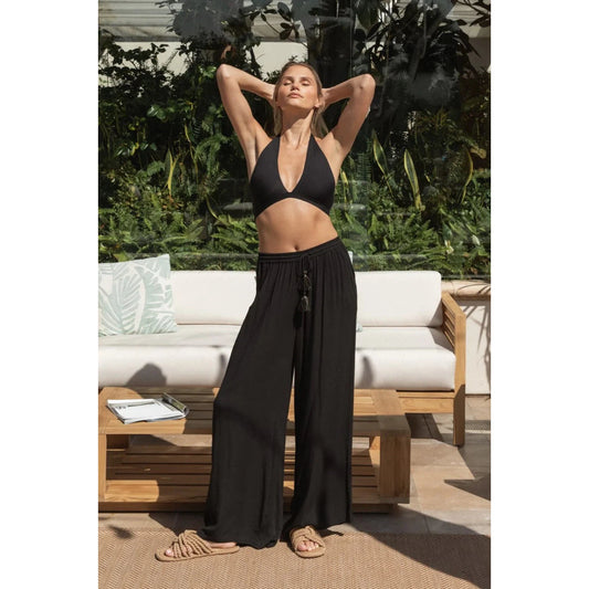 Miami Tie Front Pant-Koy-1000 Palms