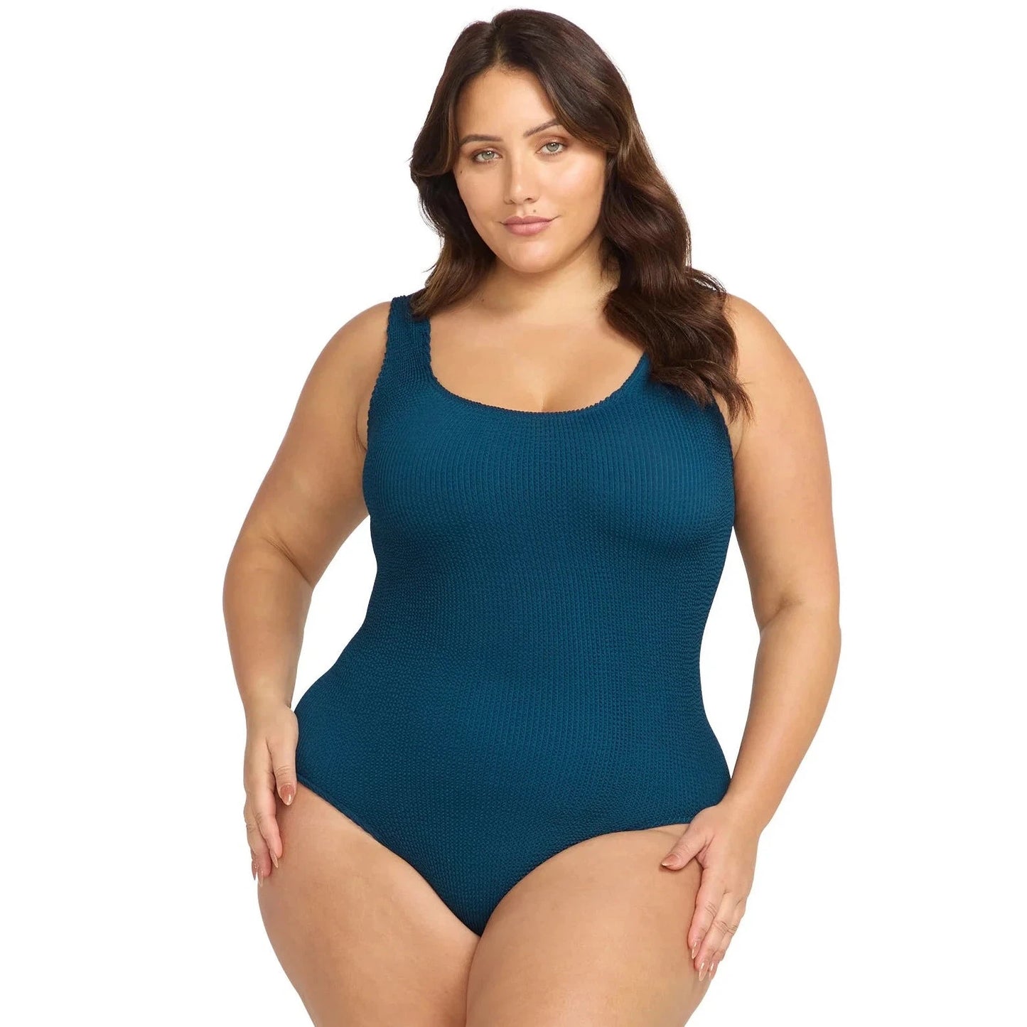 Arte High Neck One Piece-Artesands-1000 Palms