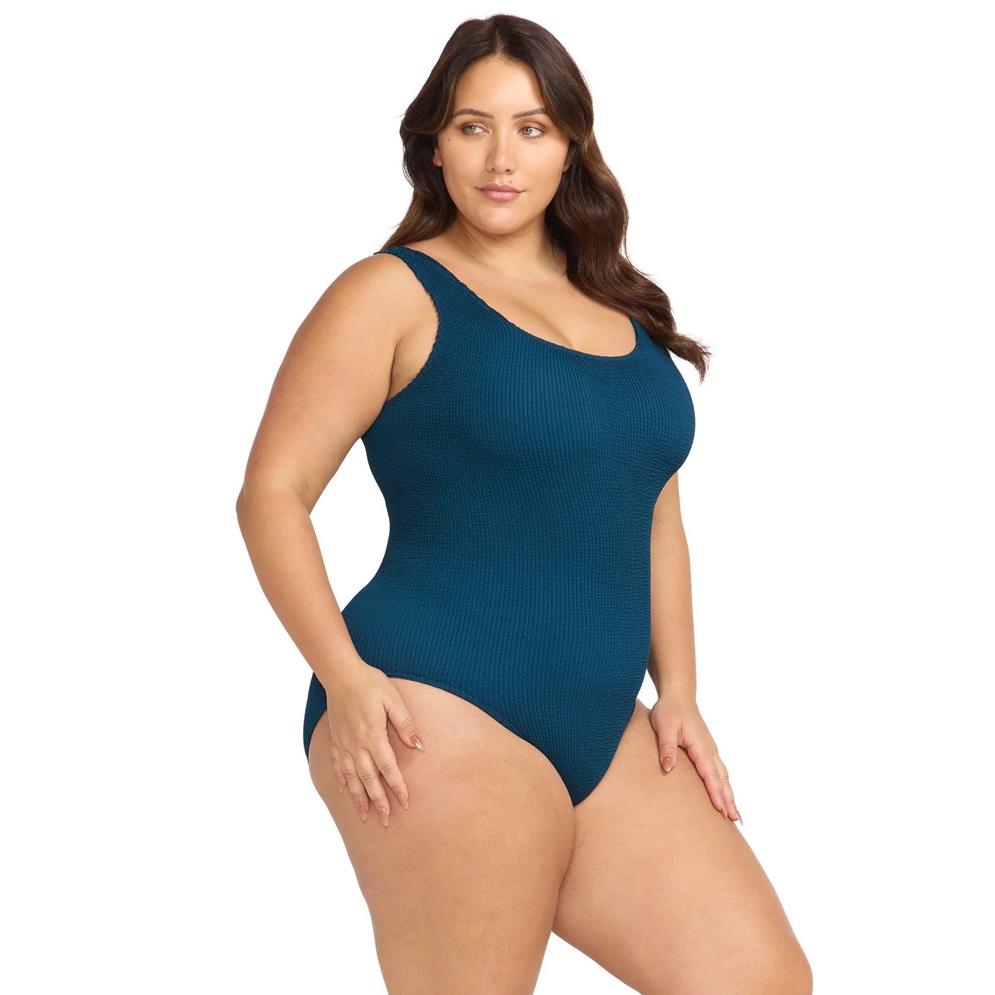 Arte High Neck One Piece-Artesands-1000 Palms