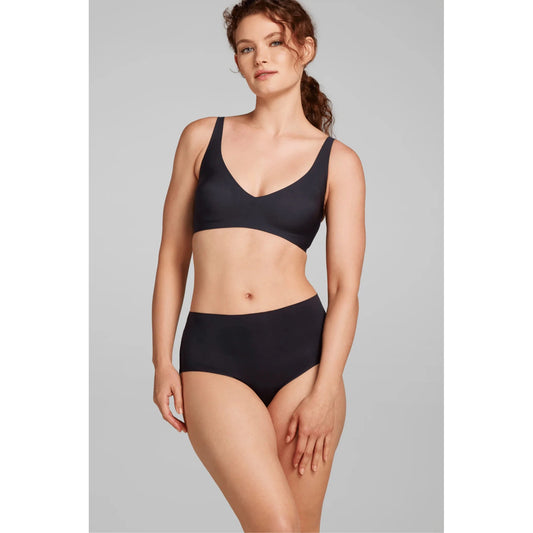 No Show High Waist Brief-Siella-1000 Palms
