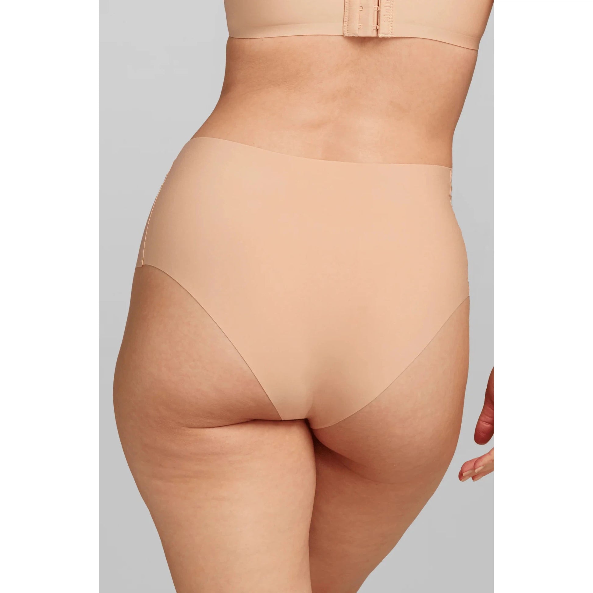 No Show High Waist Brief-Siella-1000 Palms