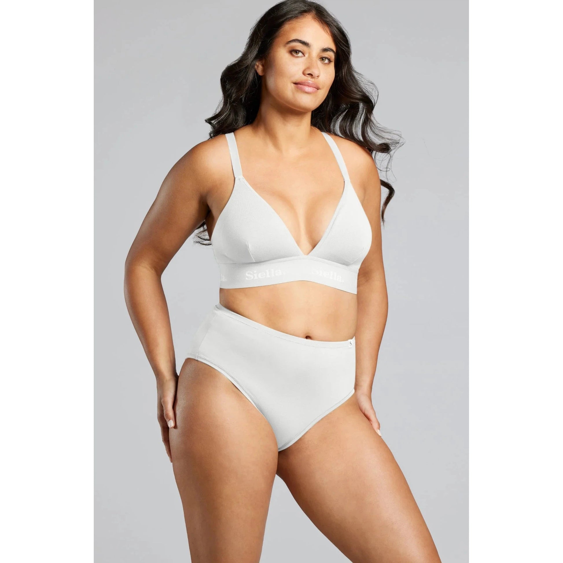 Organic Cotton Triangle Padded Bra-Siella-1000 Palms
