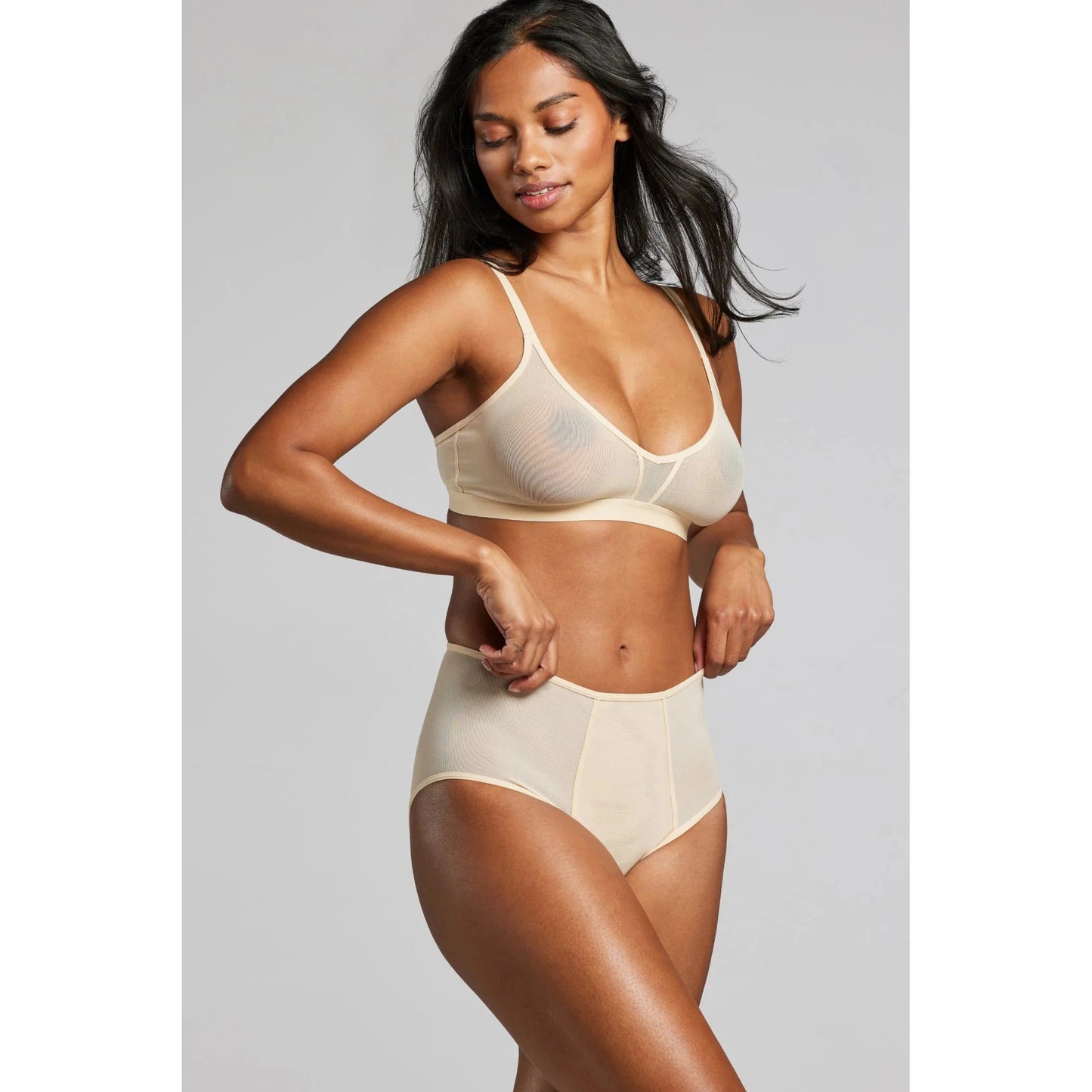 Power Mesh Bra-Siella-1000 Palms