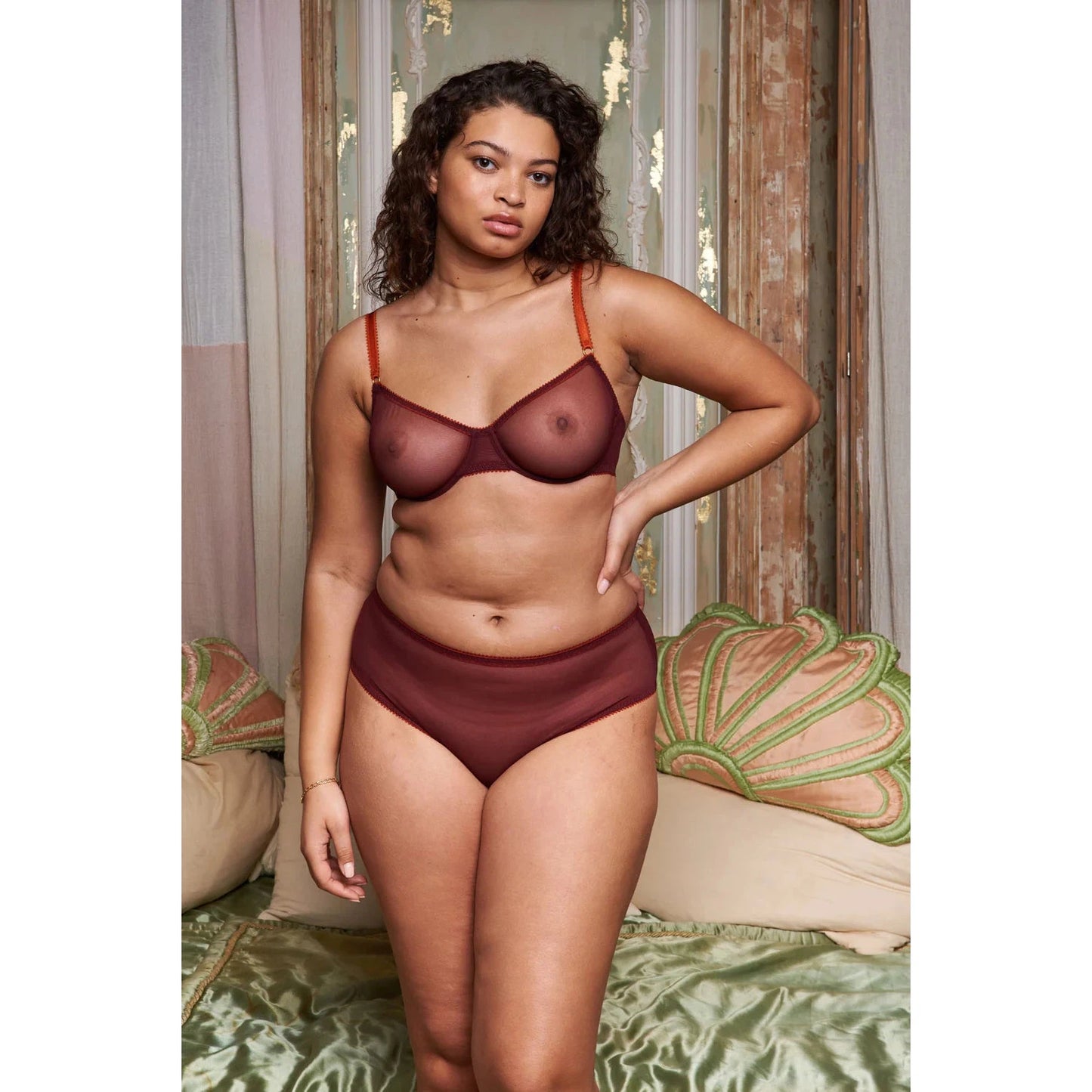 Rumi Clean Tulle High Waist Knicker-Dora Larsen-1000 Palms