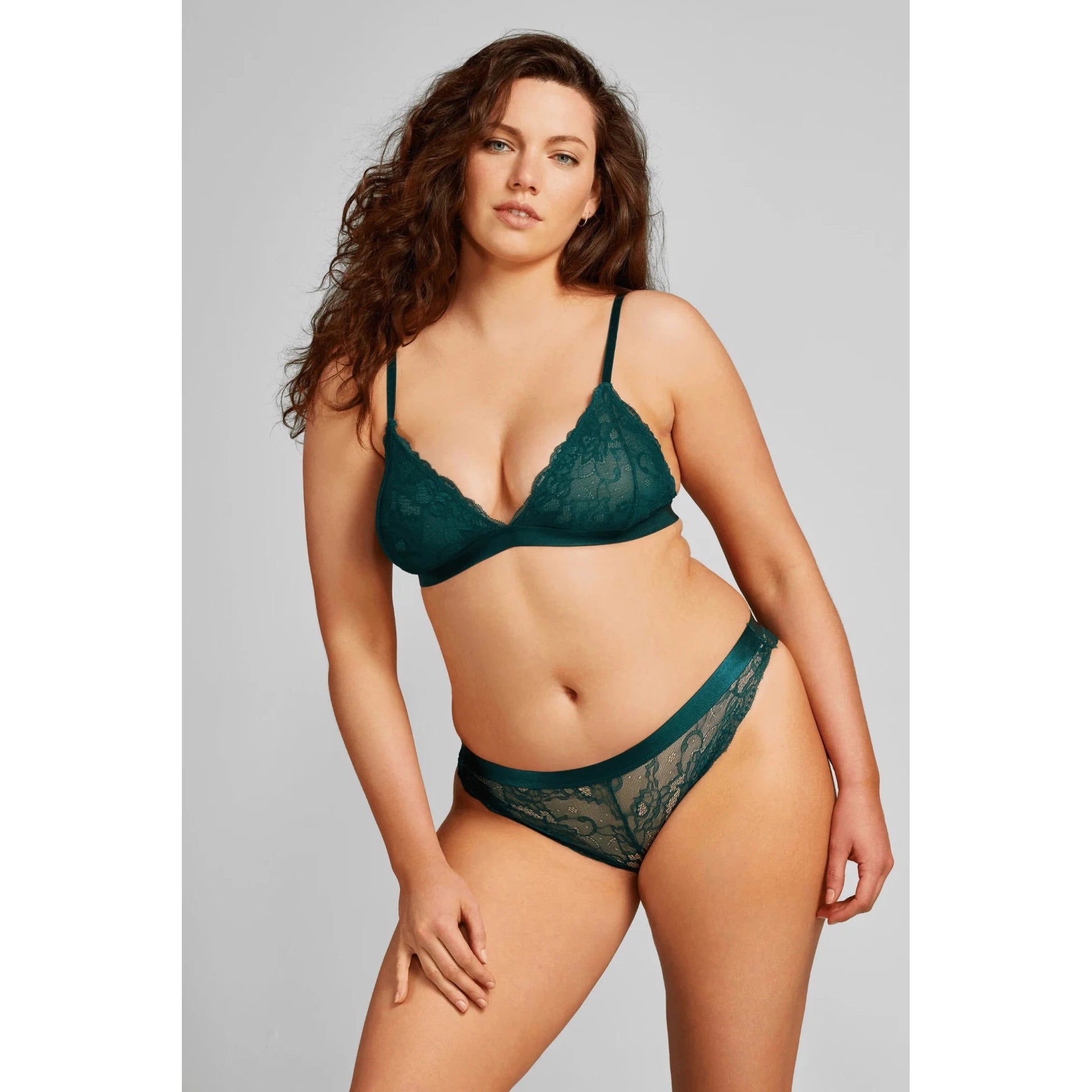 Lace Triangle Bra-Siella-1000 Palms