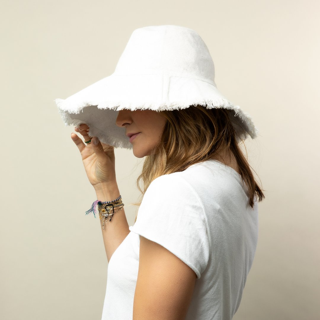 Canvas Packable Hat-Hat Attack-1000 Palms