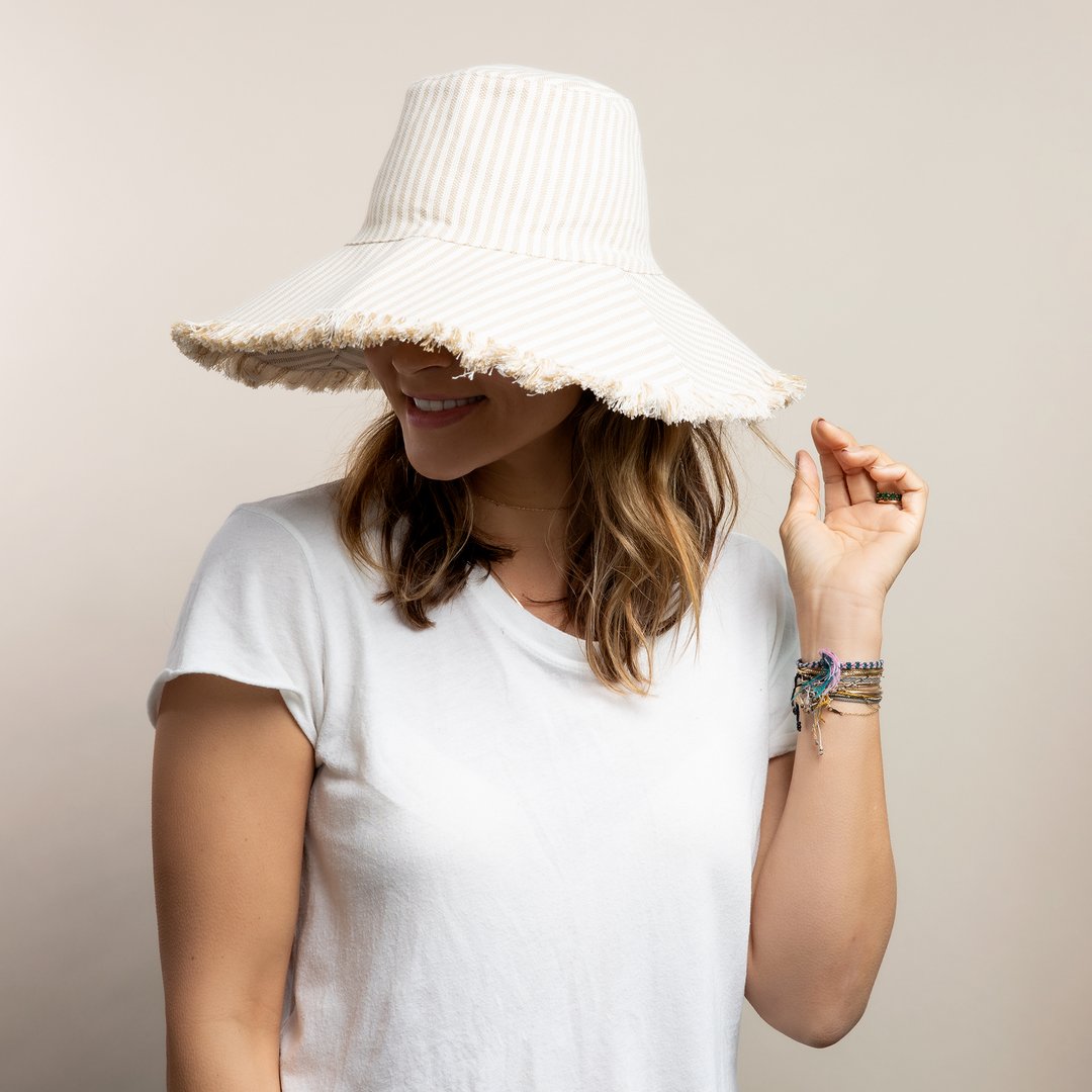 Canvas Packable Hat-Hat Attack-1000 Palms
