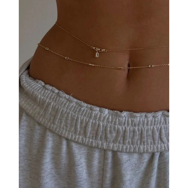 Sunrise on South Beach Belly Chain Set-Luv AJ-1000 Palms