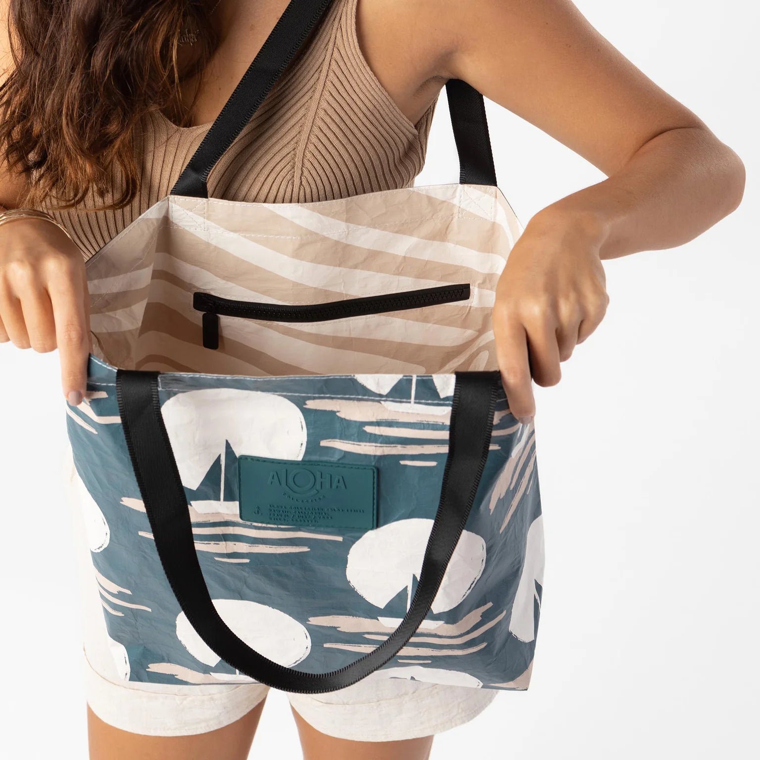 Reversible Tote-Aloha-1000 Palms