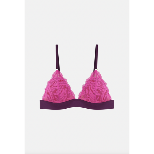 Alba Lace Triangle Bralette-Dora Larsen-1000 Palms