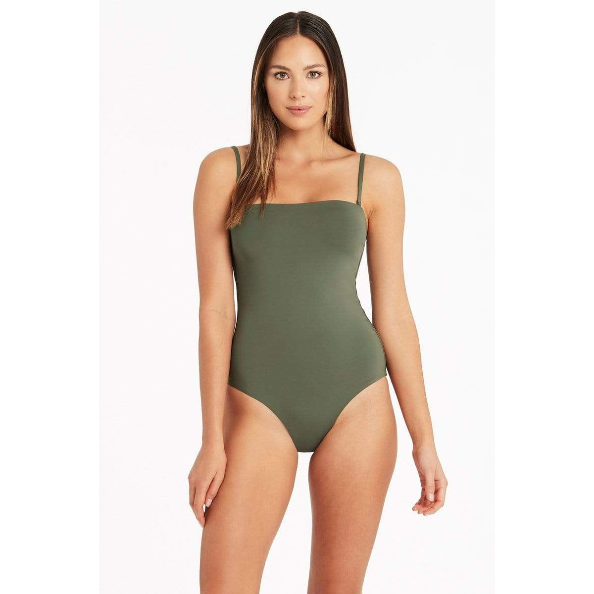 Essential Bandeau One Piece-Sealevel-1000 Palms