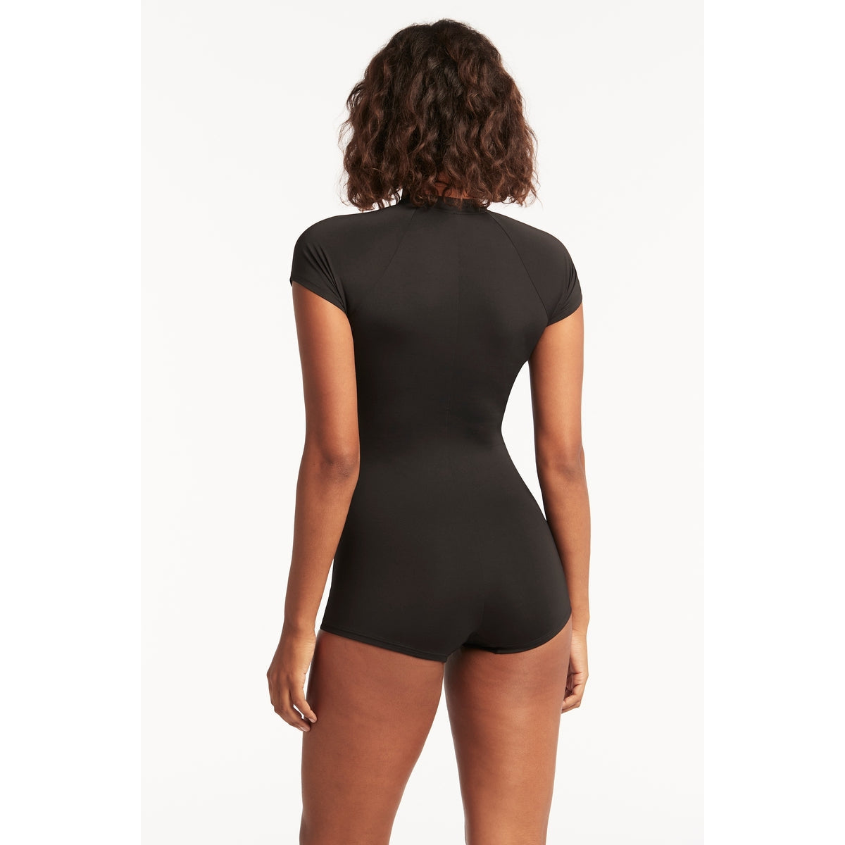 Essential Short Sleeved Boy Leg One Piece-Sealevel-1000 Palms