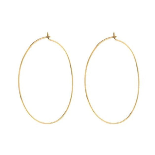 Capri Wire Hoops-Luv AJ-1000 Palms