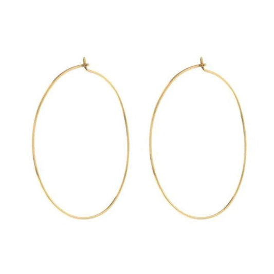 Capri Wire Hoops-Luv AJ-1000 Palms