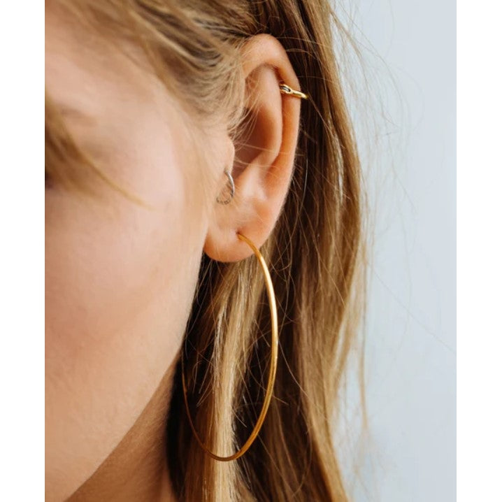 Capri Wire Hoops-Luv AJ-1000 Palms