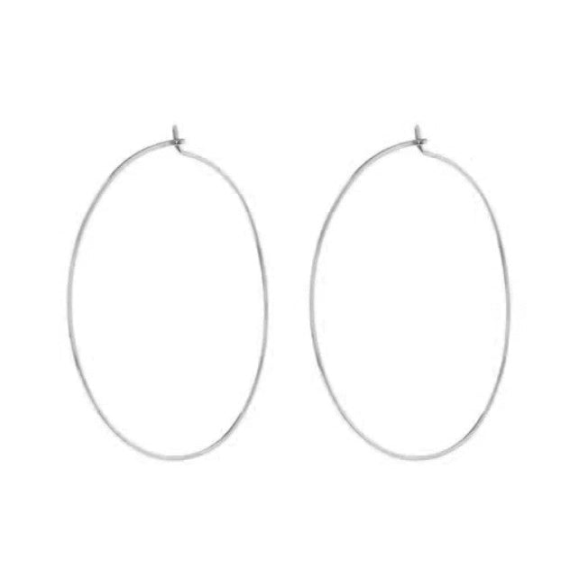 Capri Wire Hoops-Luv AJ-1000 Palms