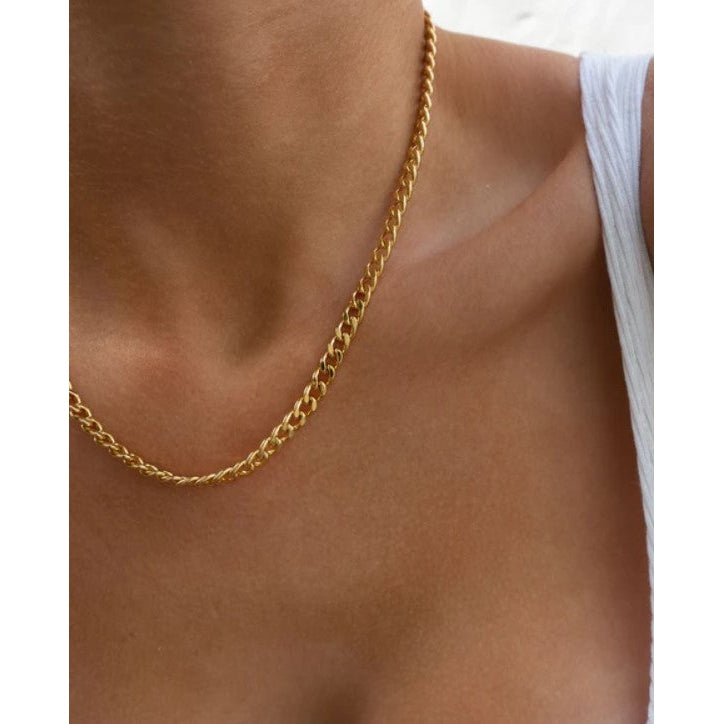 Classique Skinny Curb Chain-Luv AJ-1000 Palms