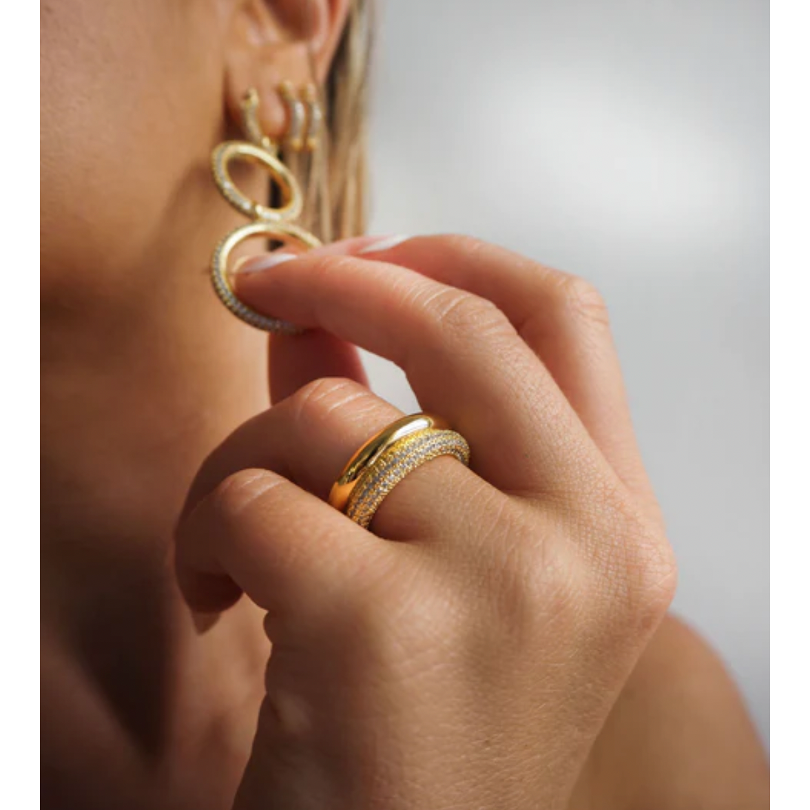 Double Amalfi Ring-Luv AJ-1000 Palms