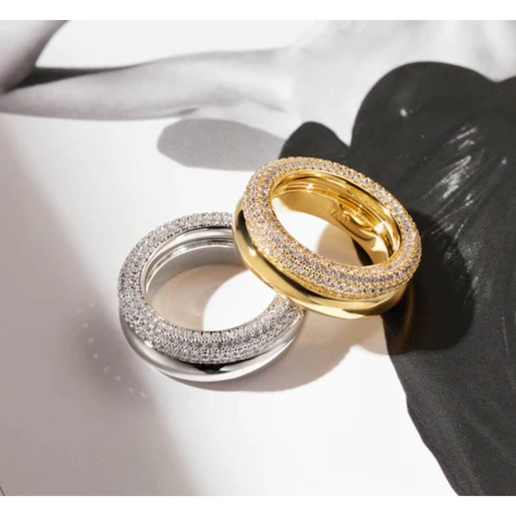 Double Amalfi Ring-Luv AJ-1000 Palms