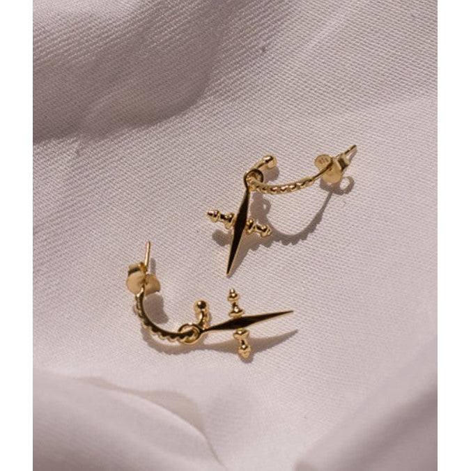 Mini Cross Hoops-Luv AJ-1000 Palms