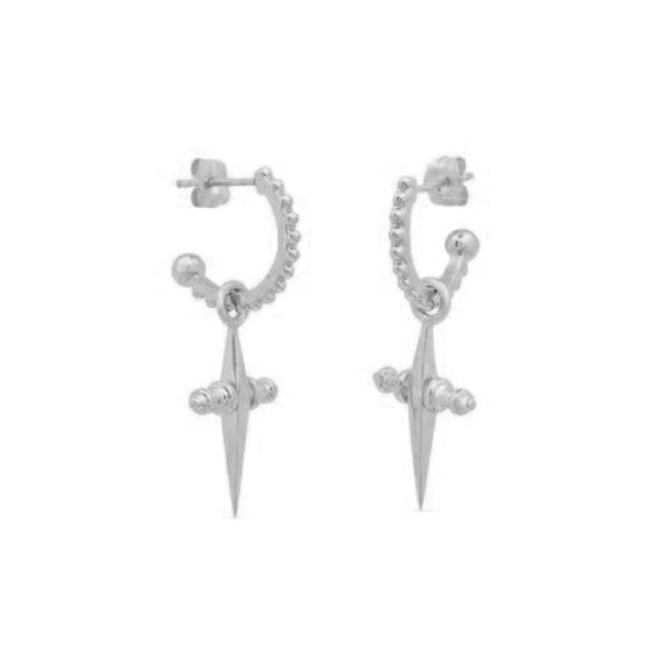 Mini Cross Hoops-Luv AJ-1000 Palms