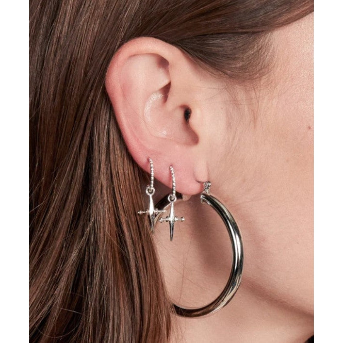 Mini Cross Hoops-Luv AJ-1000 Palms