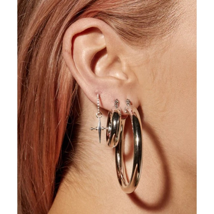 Mini Cross Hoops-Luv AJ-1000 Palms