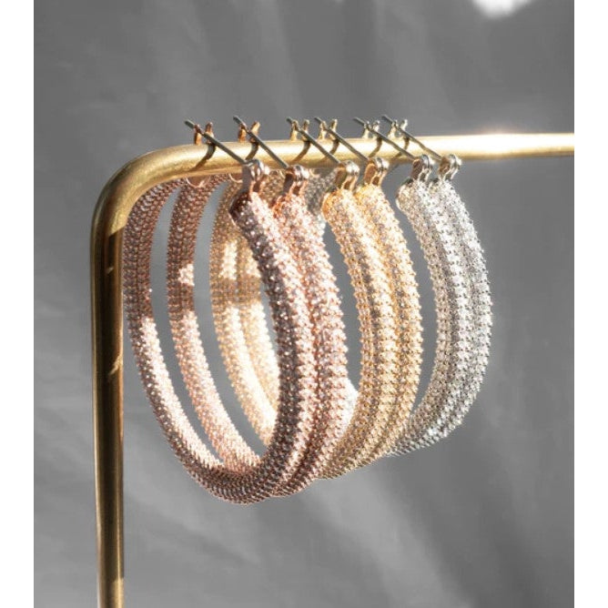 Pave Amalfi Hoops-Luv AJ-1000 Palms