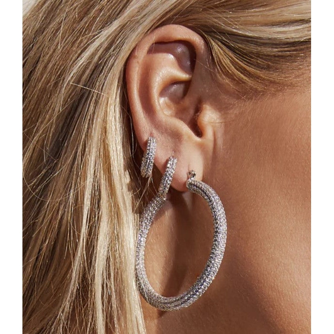 Pave Amalfi Hoops-Luv AJ-1000 Palms