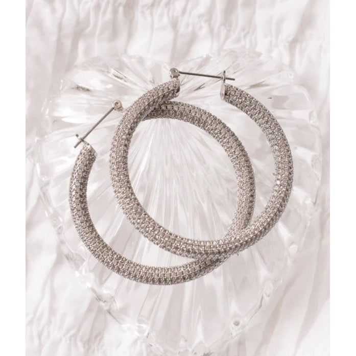 Pave Amalfi Hoops-Luv AJ-1000 Palms