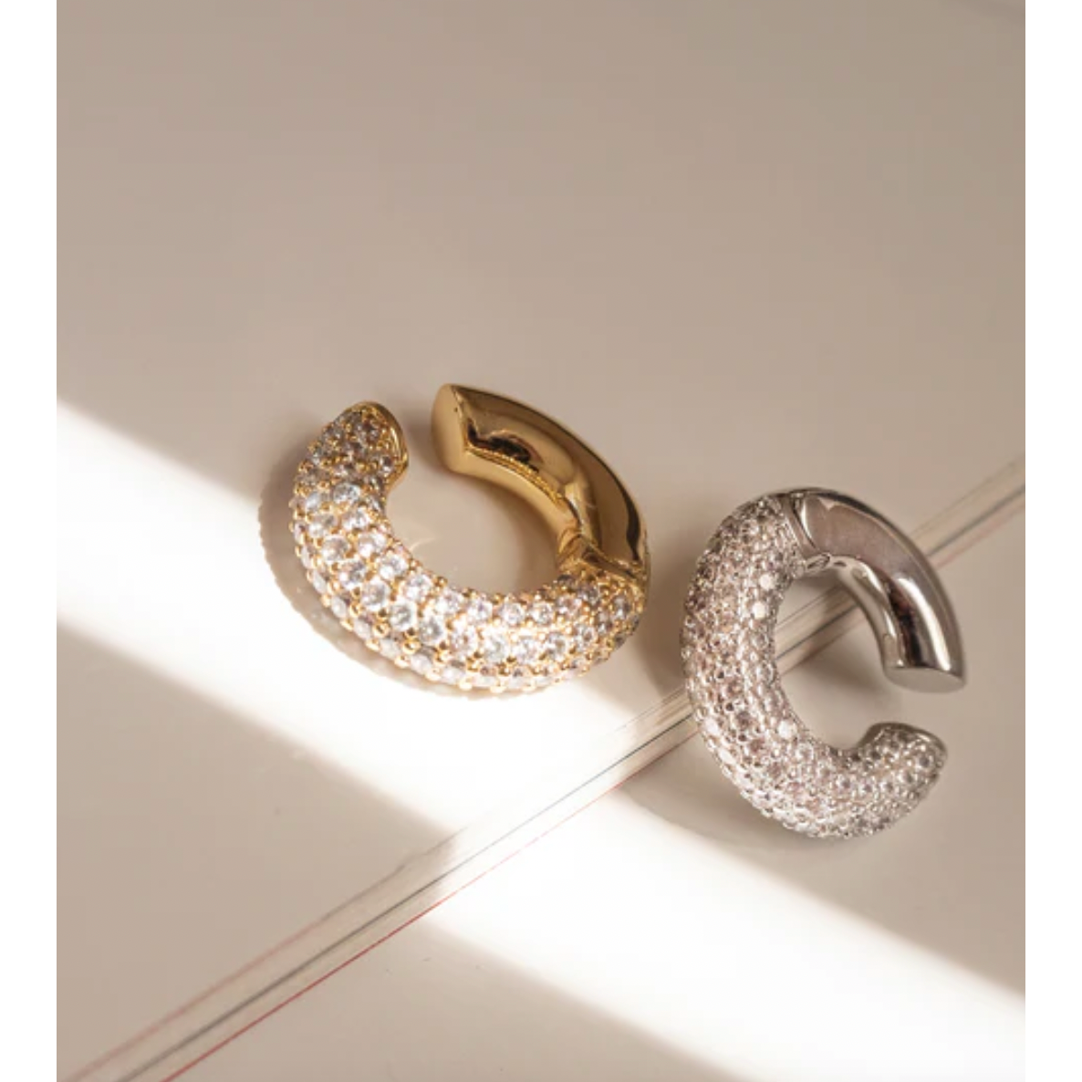 Pave Amalfi Ear Cuff-Luv AJ-1000 Palms