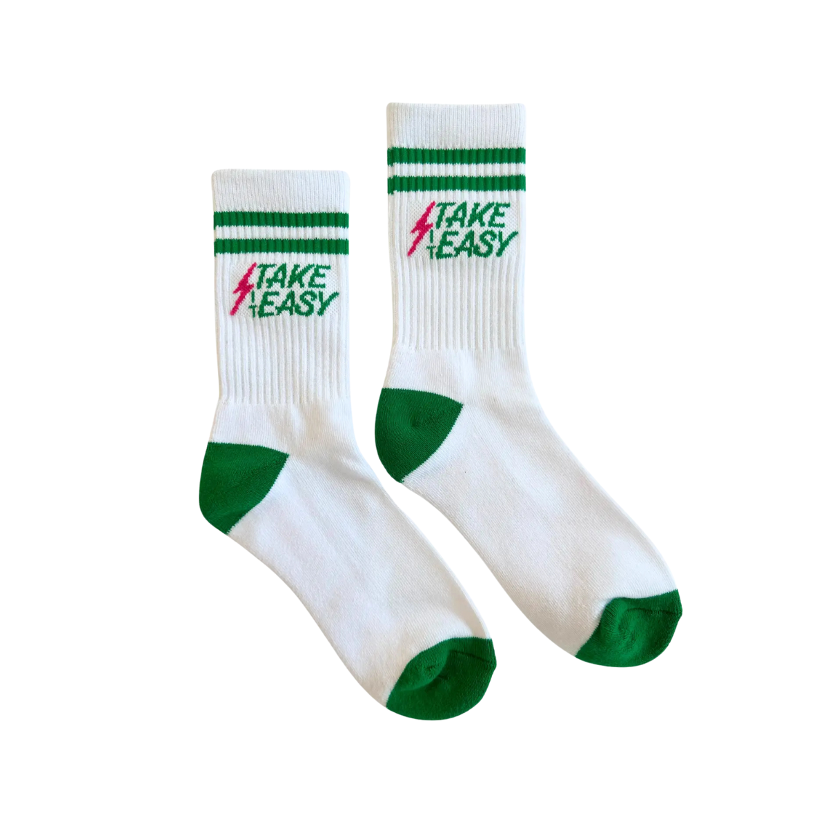 Take it Easy Crew Sock-Local Beach-1000 Palms