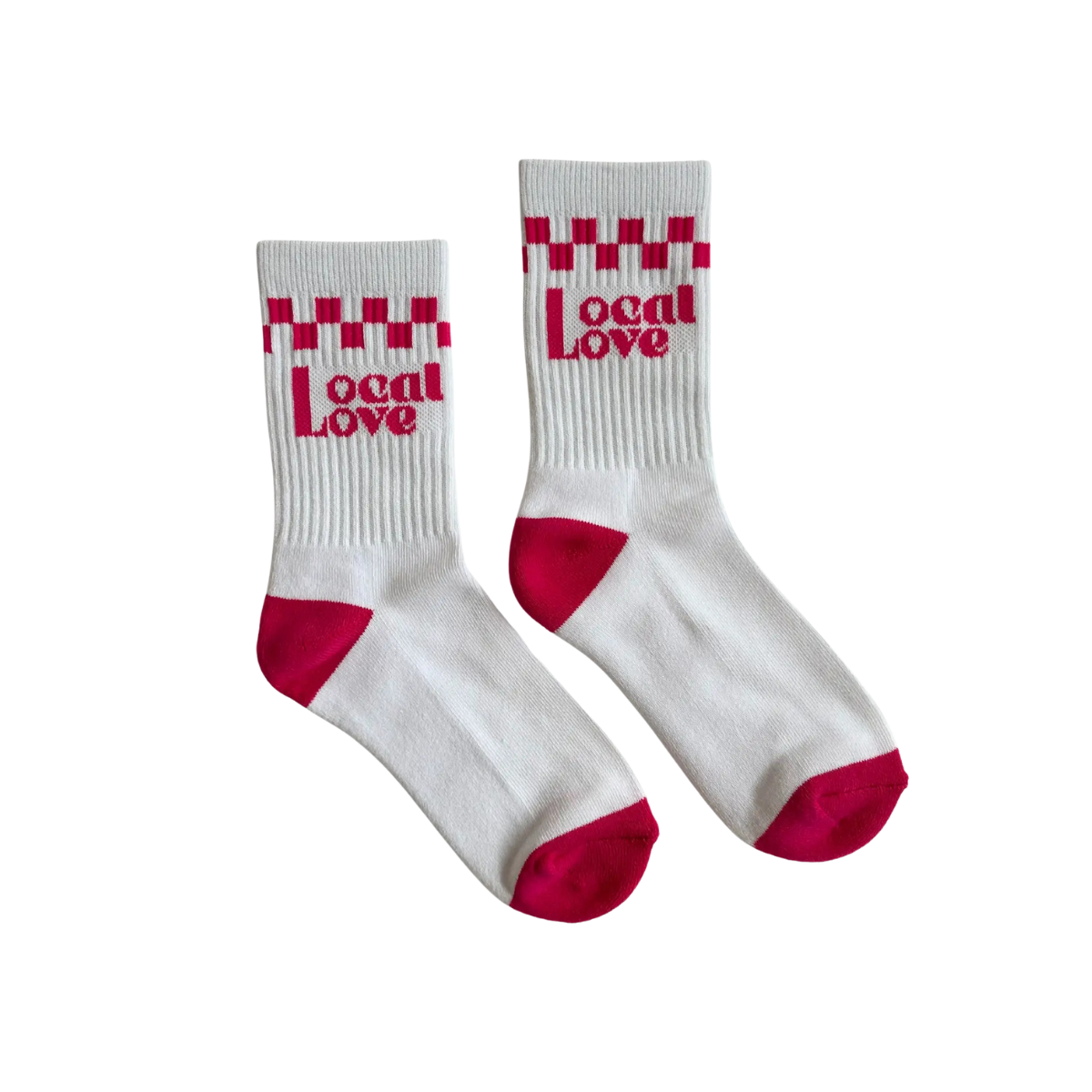 Local Love Crew Sock-Local Beach-1000 Palms