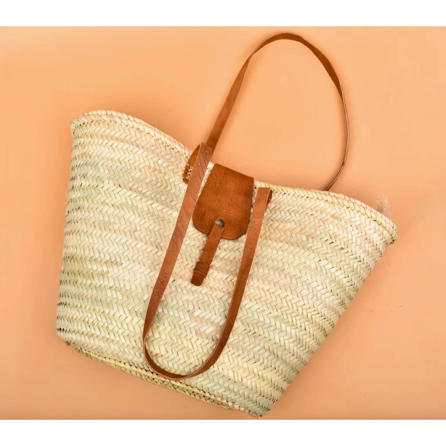 French Basket, Closure Strap-Pro Handmade-1000 Palms