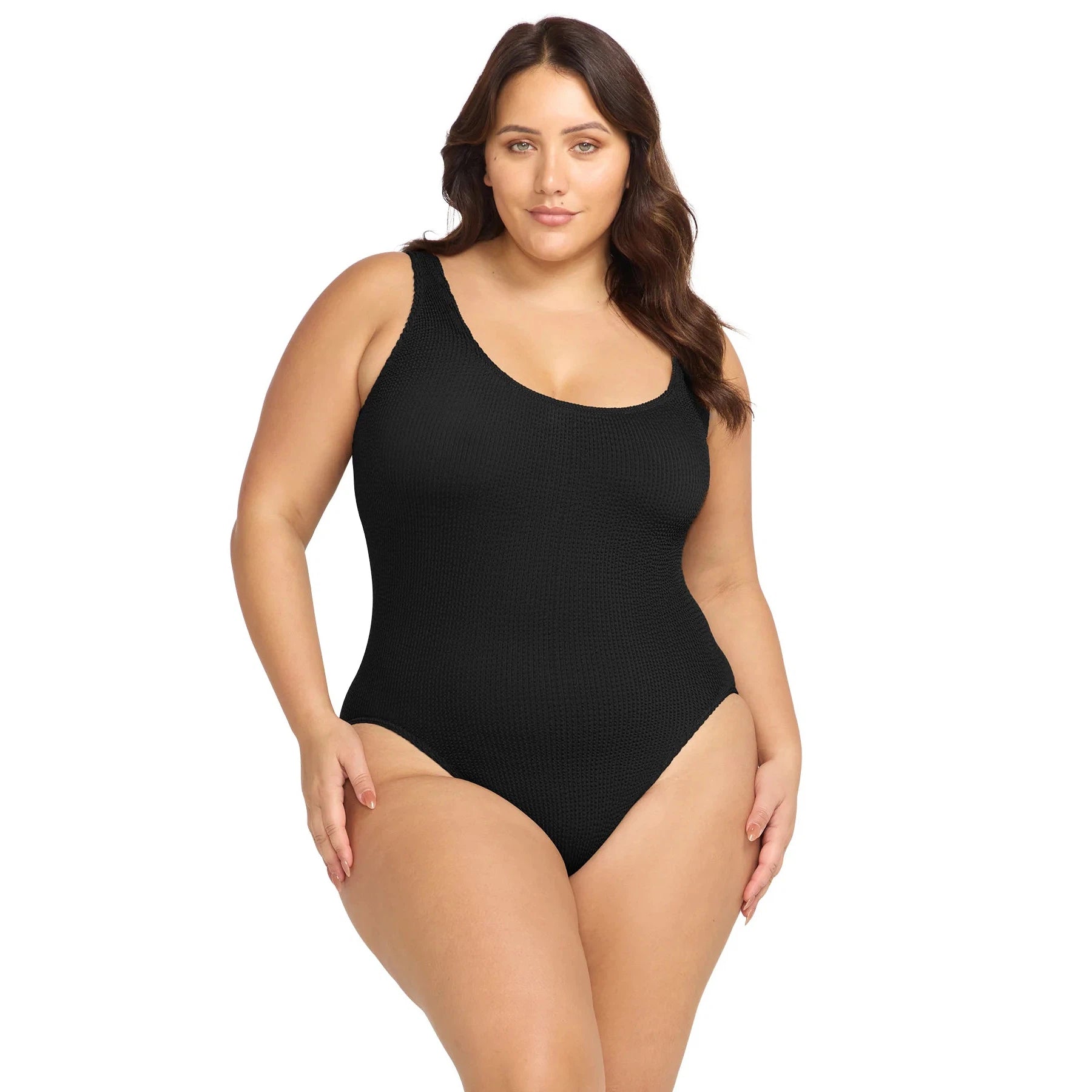 Arte High Neck One Piece-Artesands-1000 Palms