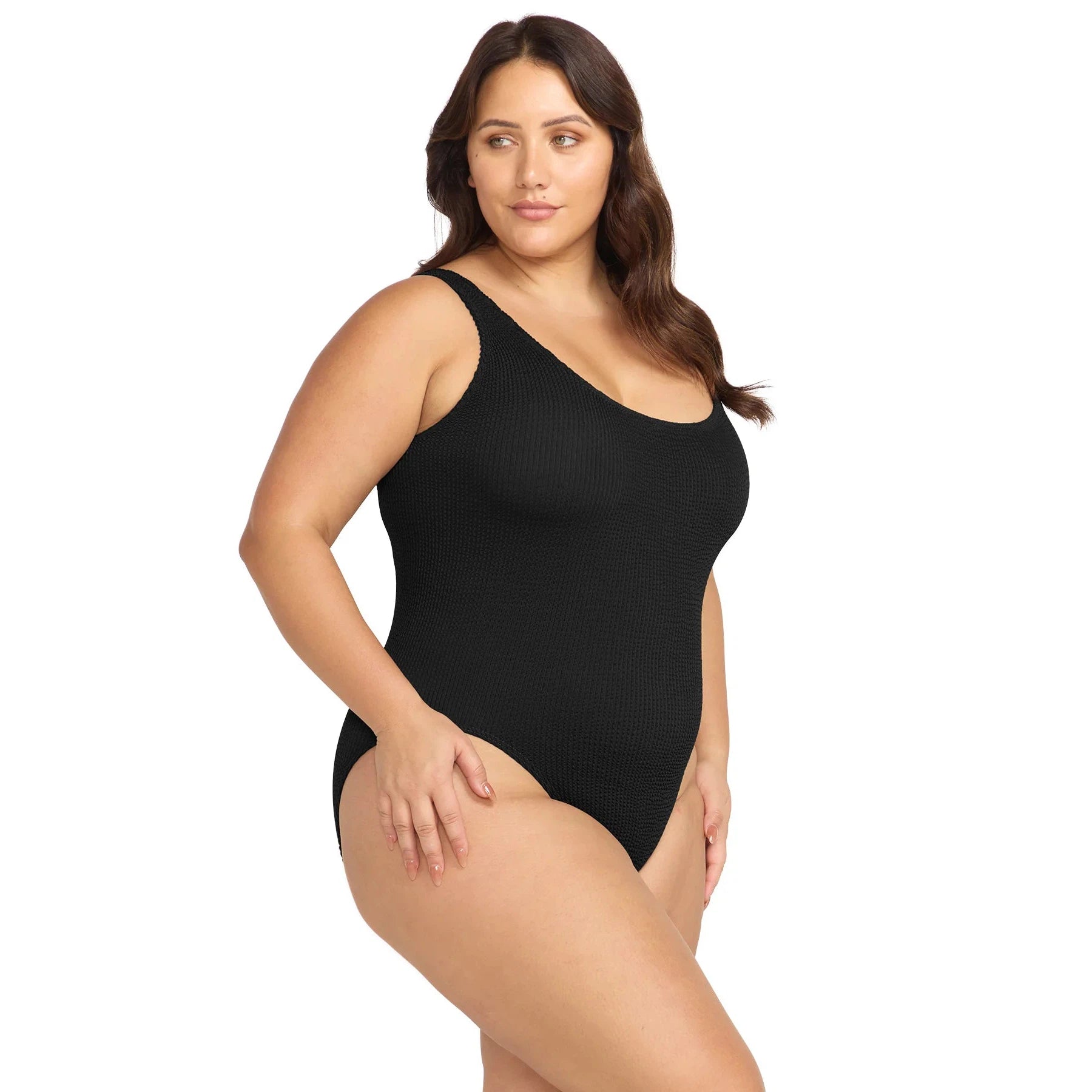 Arte High Neck One Piece-Artesands-1000 Palms