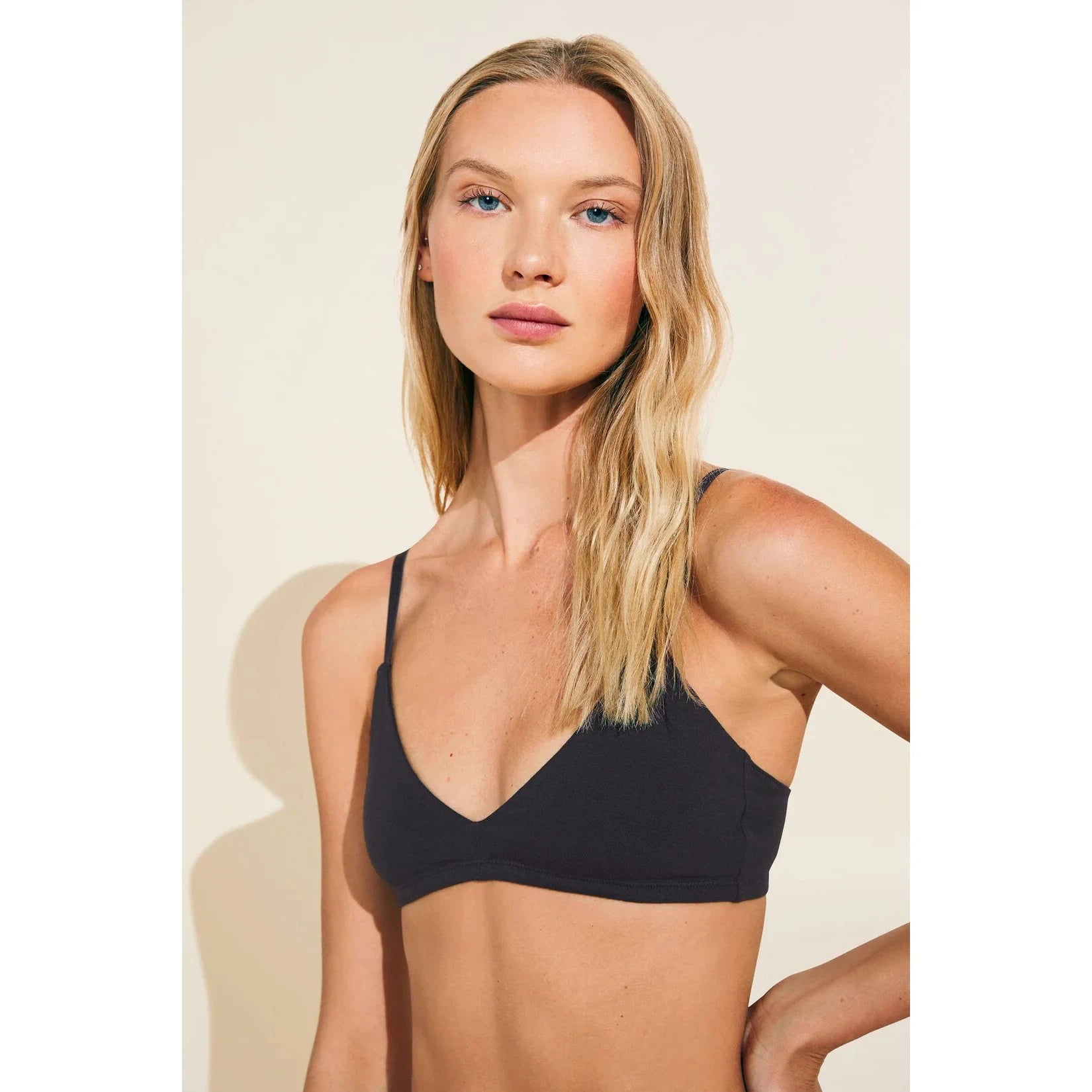 PIMA - The Stretch Cotton Bralette-eberjey-1000 Palms