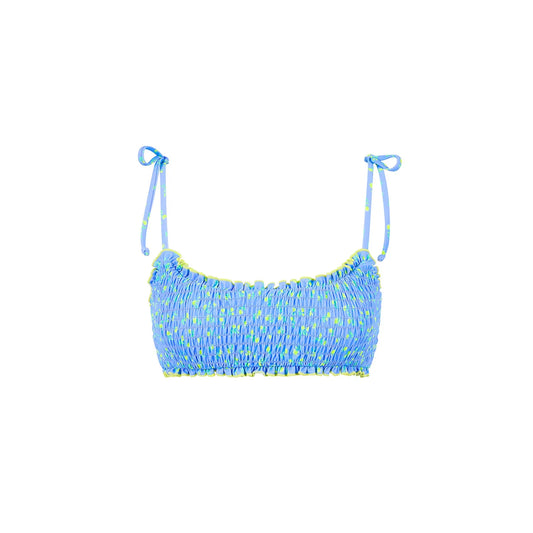 Shirred Crop Tie Bikini-Kulani Kinis-1000 Palms