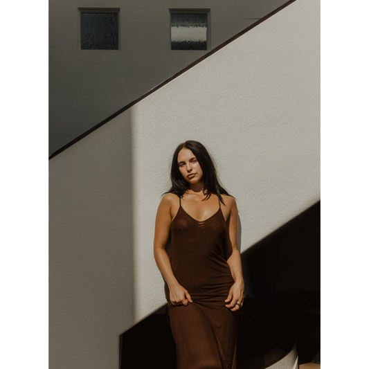 Midi Slip Dress Set-Fluid-1000 Palms