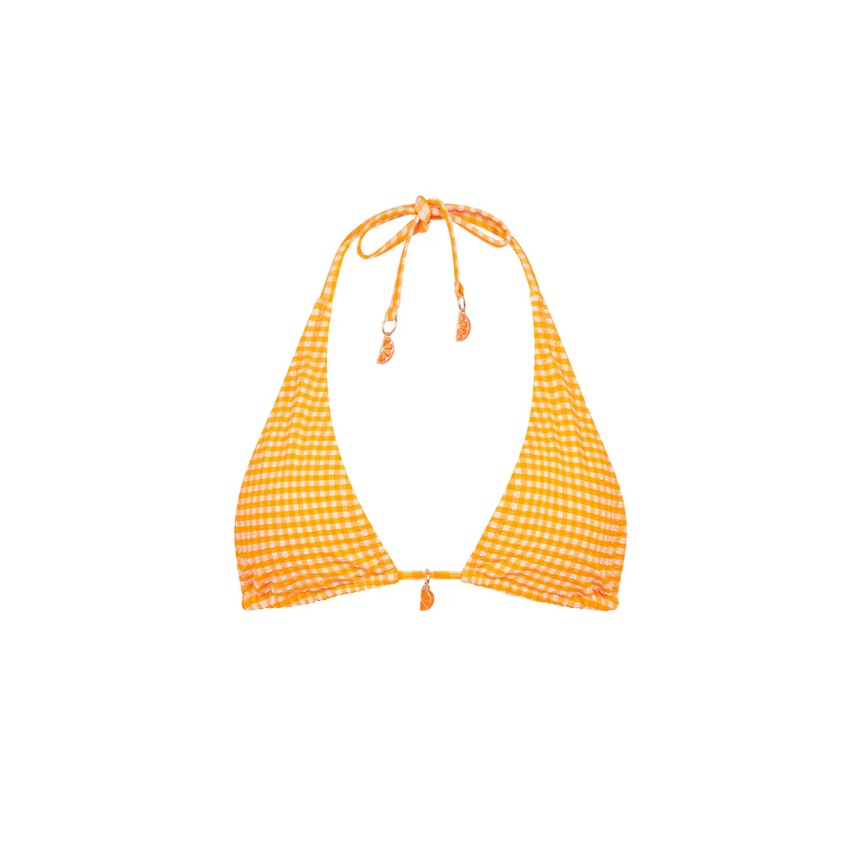 Orange Cream Classic Tie Halter-Kulani Kinis-1000 Palms