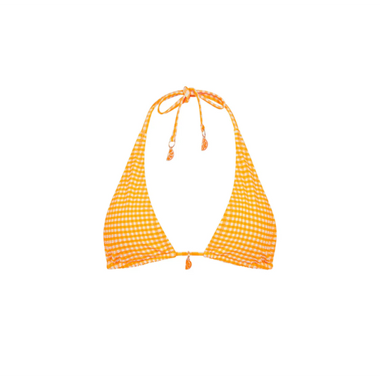 Orange Cream Classic Tie Halter-Kulani Kinis-1000 Palms