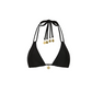 Twilight Black Halter Bralette Bikini Top-Kulani Kinis-1000 Palms
