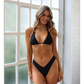 Twilight Black Halter Bralette Bikini Top-Kulani Kinis-1000 Palms